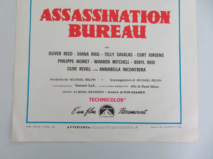 THE ASSASSINATION BUREAU ITALIAN LOCANDINA POSTER OLIVER REED DIANA RIGG 1969 Movie posters