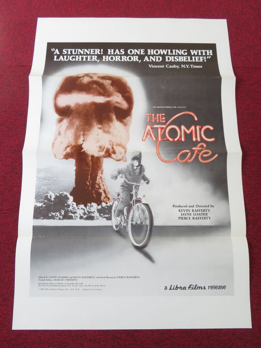 THE ATOMIC CAFE US TRI FOLDED ONE SHEET ROLLED POSTER PAUL TIBBETS TRUMAN 1982 Rendezvous Cinema Movie posters