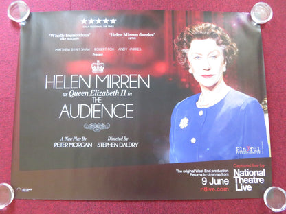 THE AUDIENCE UK QUAD ROLLED POSTER HELEN MIRREN PETER MORGAN 2013 Rendezvous Cinema Movie posters