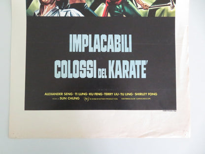 THE AVENGING EAGLE ITALIAN LOCANDINA POSTER TI LUNG KU FENG SHAW BROTHERS 1978 Movie posters