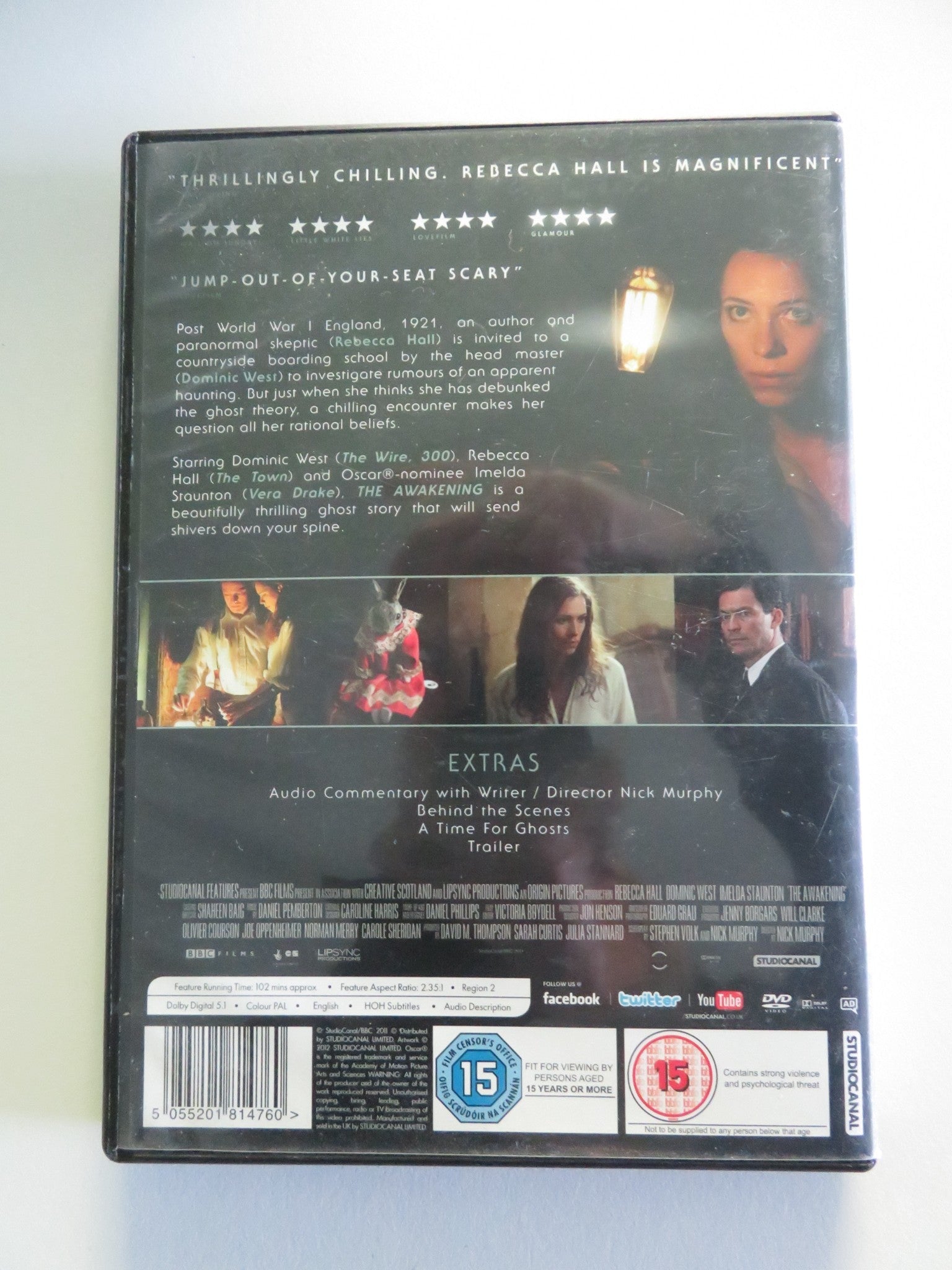 THE AWAKENING (DVD) REBECCA HALL DOMINIC WEST 2011 REGION 2 Movie posters