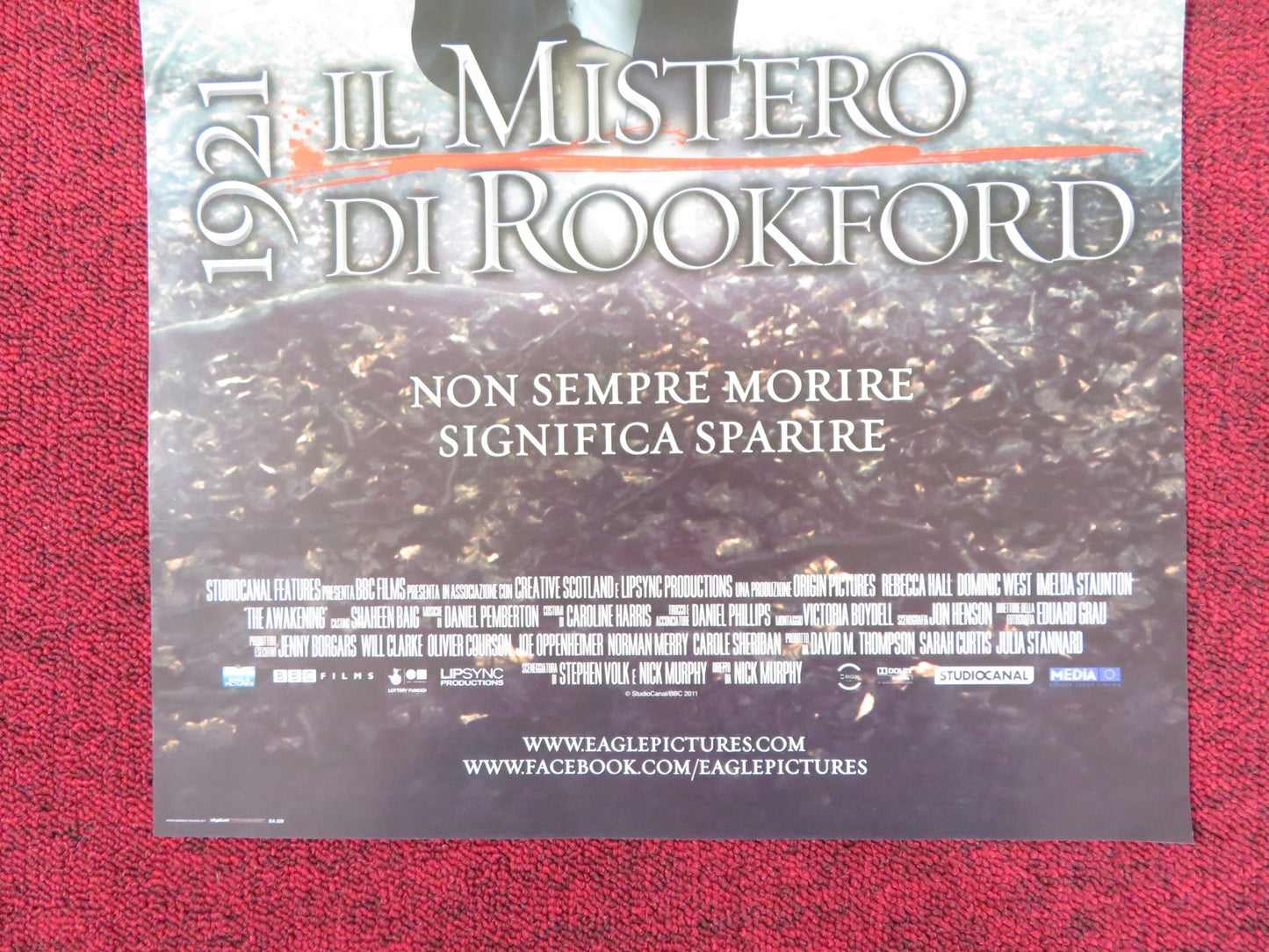 THE AWAKENING ITALIAN LOCANDINA POSTER REBECCA HALL DOMINIC WEST 2011 Rendezvous Cinema Movie posters