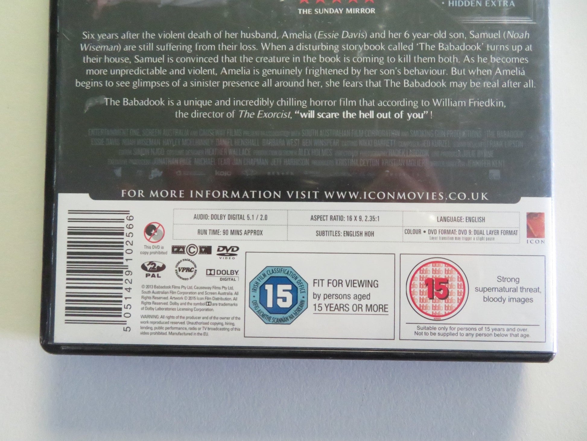 THE BABADOOK (DVD) ESSIE DAVIS NOAH WISEMAN 2014 REGION 2 Movie posters