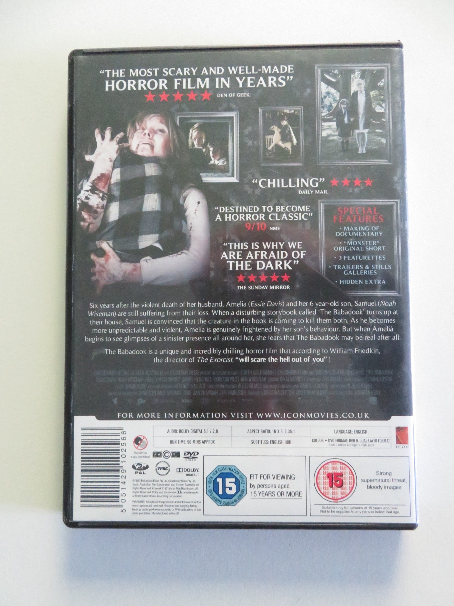 THE BABADOOK (DVD) ESSIE DAVIS NOAH WISEMAN 2014 REGION 2 Movie posters