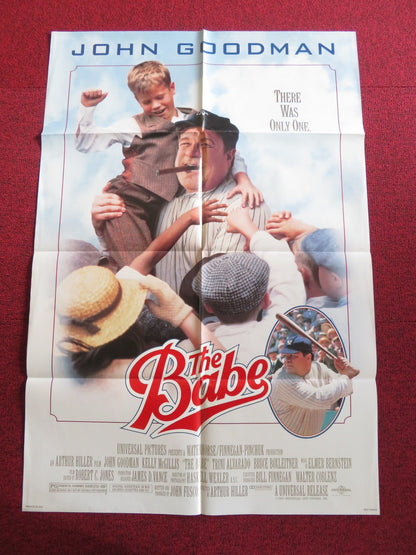 THE BABE FOLDED US ONE SHEET POSTER JOHN GOODMAN KELLY MCGILLIS 1992 Rendezvous Cinema Movie posters