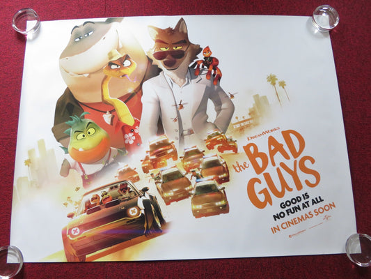 THE BAD GUYS UK QUAD ROLLED POSTER SAM ROCKWELL MARC MARON 2022 Rendezvous Cinema Movie posters