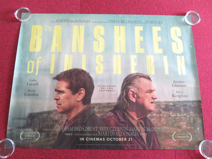 THE BANSHEES OF INISHERIN UK QUAD ROLLED POSTER COLIN FARRELL B. GLEESON 2022 Rendezvous Cinema Movie posters