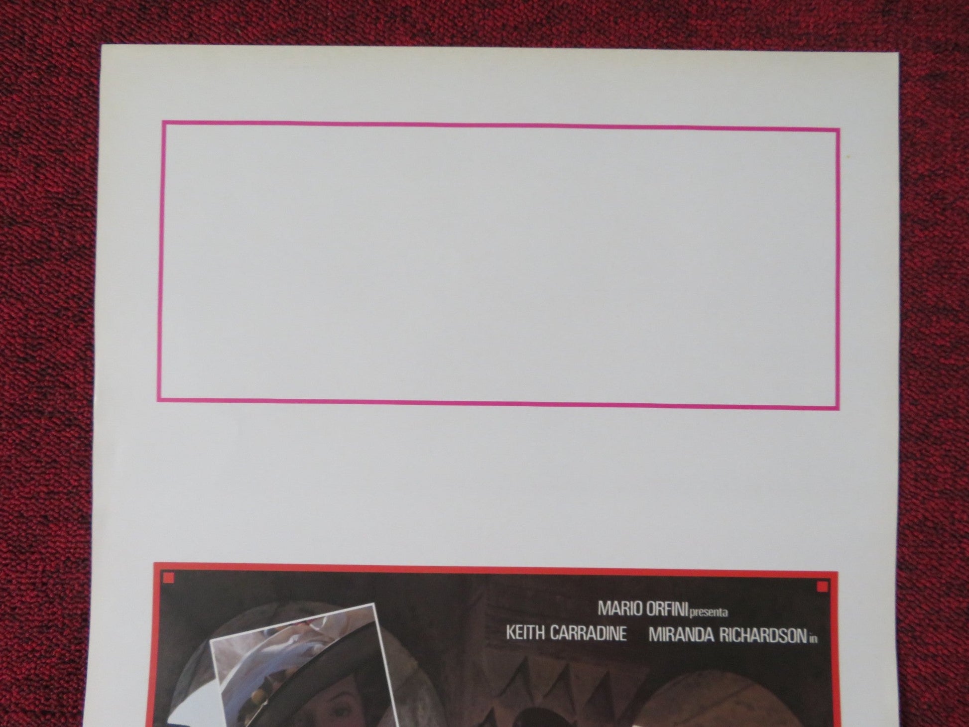 THE BATCHELOR ITALIAN LOCANDINA POSTER KEITH CARRADINE MIRANDA RICHARDSON 1990 Rendezvous Cinema Movie posters