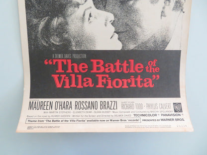 The Battle of the Villa Fiorita US Insert Poster Maureen O'Hara R. Brazzi 1965 Movie posters