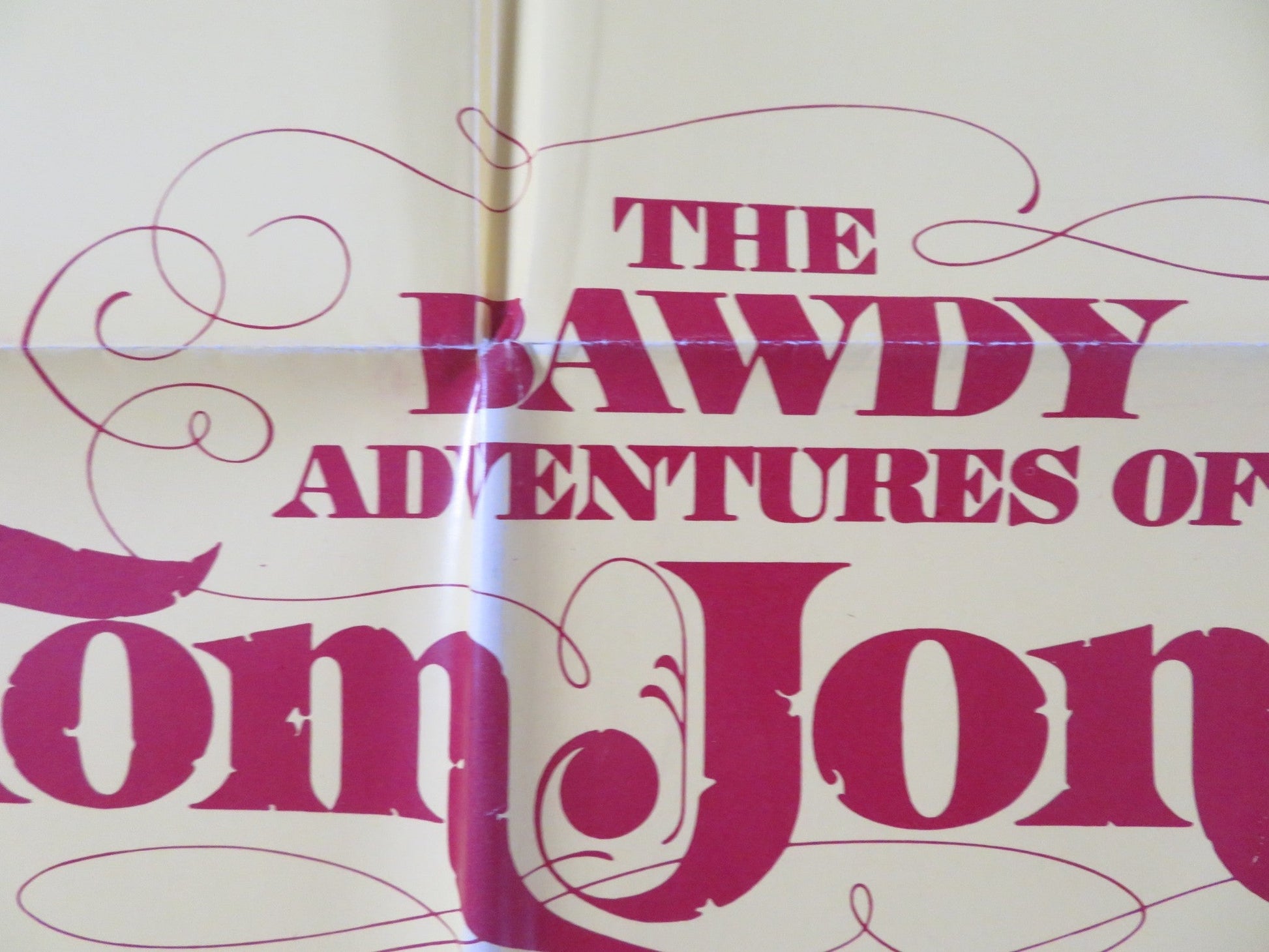 THE BAWDY ADVENTURES OF TOM JONES FOLDED US ONE SHEET POSTER NICKY HENSON 1976 Rendezvous Cinema Movie posters