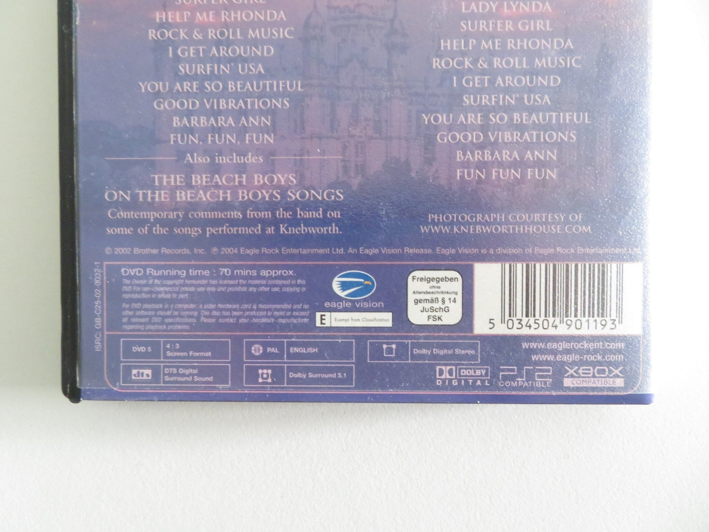 THE BEACH BOYS: LIVE AT KNEBWORTH (DVD) BRIAN WILSON MIKE LOVE 1980 REGION 0 Movie posters