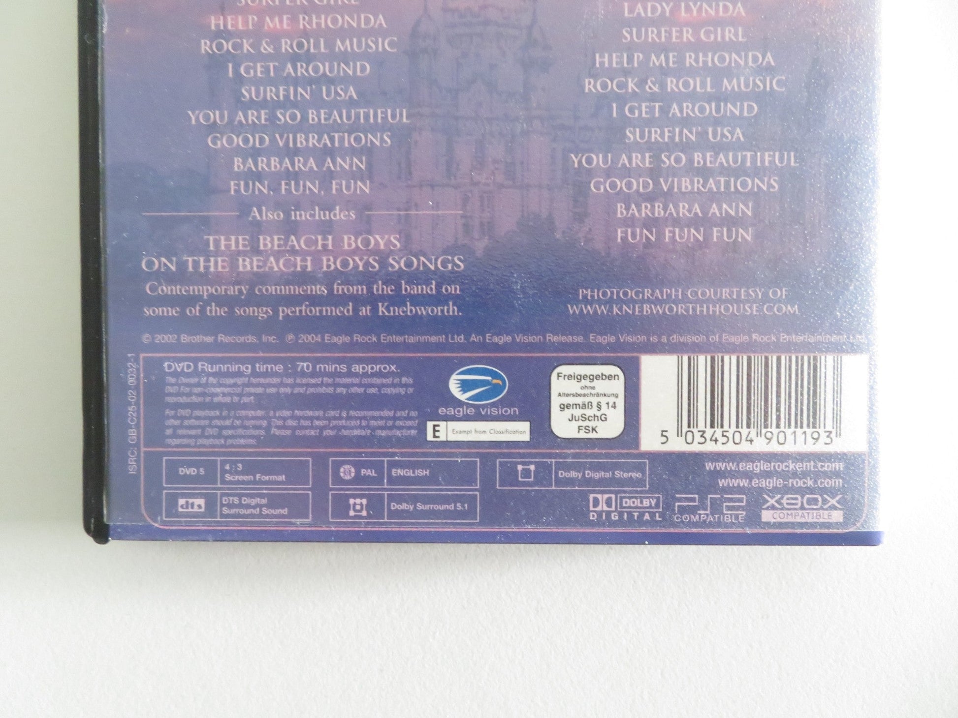 THE BEACH BOYS: LIVE AT KNEBWORTH (DVD) BRIAN WILSON MIKE LOVE 1980 REGION 0 Movie posters