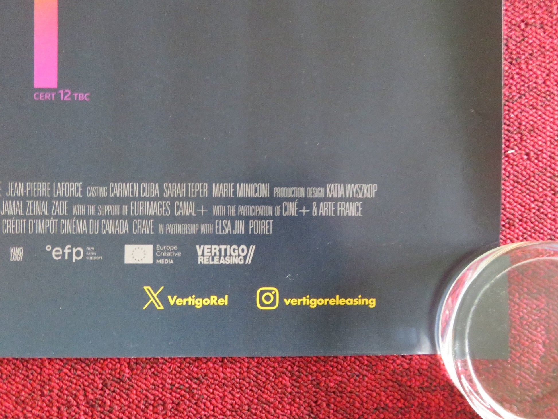 THE BEAST UK QUAD ROLLED POSTER LEA SEYDOUX GEORGE MACKAY 2023 Movie posters