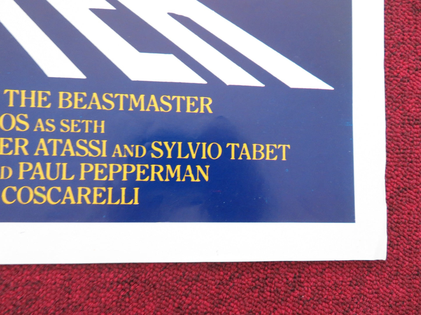 The Beastmaster Lebanese Poster Folded Marc Singer Tanya Roberts Rip Torn 1982 Movie posters