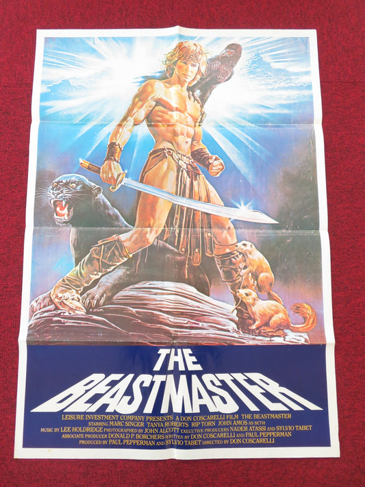 The Beastmaster Lebanese Poster Folded Marc Singer Tanya Roberts Rip Torn 1982 Movie posters