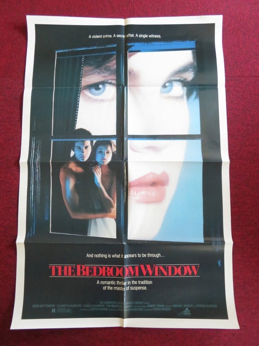 THE BEDROOM WINDOW FOLDED US ONE SHEET POSTER STEVE GUTTENBERG E. MCGOVERN 1987 Rendezvous Cinema Movie posters