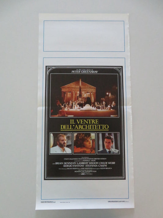 THE BELLY OF AN ARCHITECT ITALIAN LOCANDINA POSTER BRIAN DENNEHY WILSON 1987 Movie posters