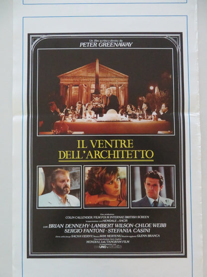 THE BELLY OF AN ARCHITECT ITALIAN LOCANDINA POSTER BRIAN DENNEHY WILSON 1987 Movie posters