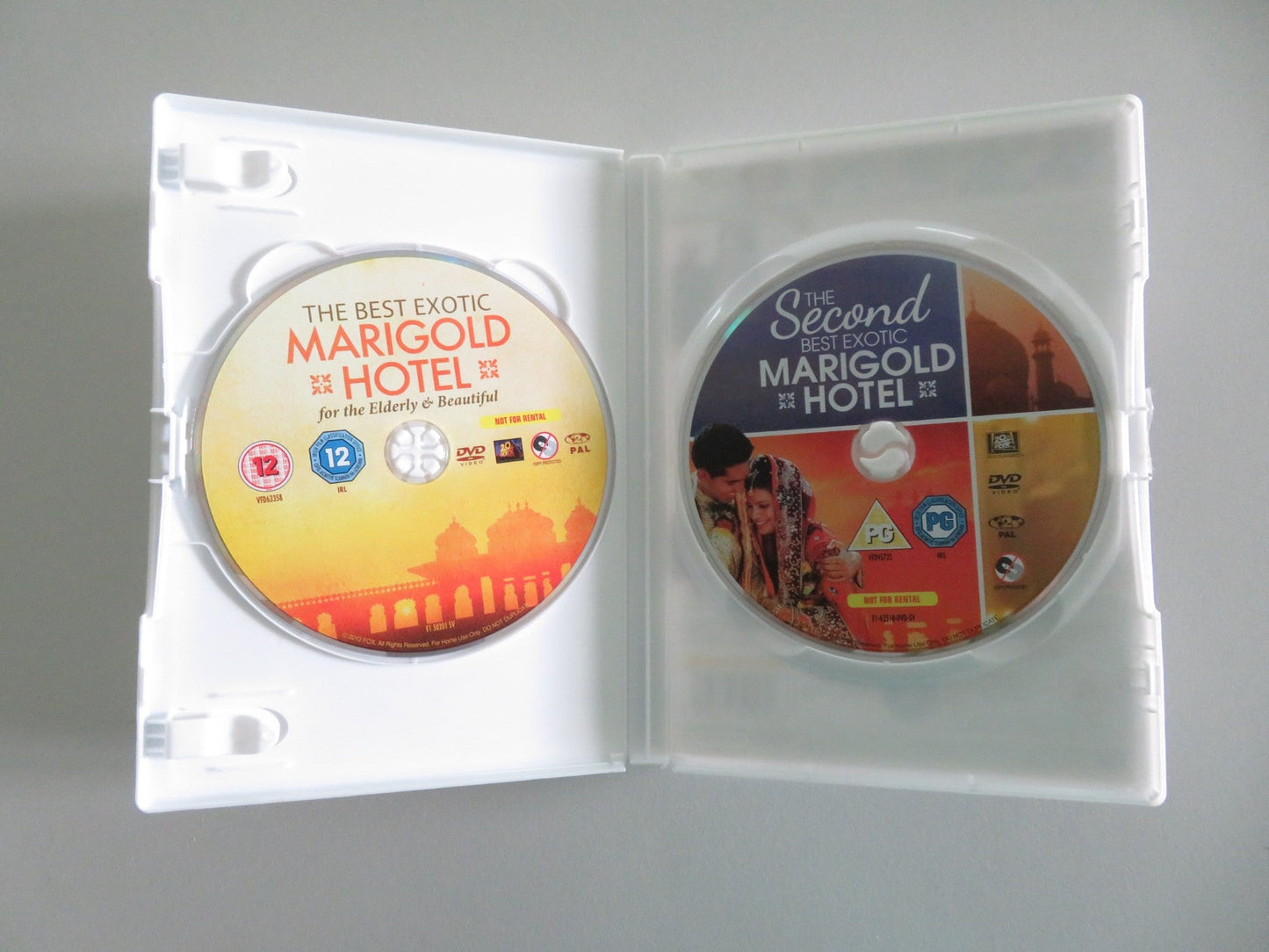 THE BEST EXOTIC MARIGOLD HOTEL + THE SECOND BEST... 2 FILMS (DVD) 2011 REGION 2 Movie posters