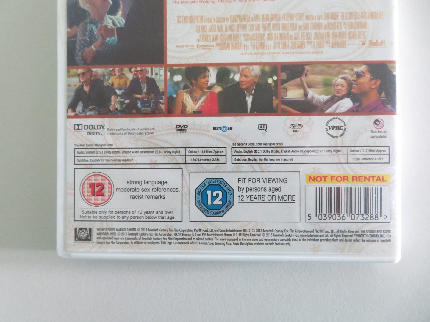 THE BEST EXOTIC MARIGOLD HOTEL + THE SECOND BEST... 2 FILMS (DVD) 2011 REGION 2 Movie posters
