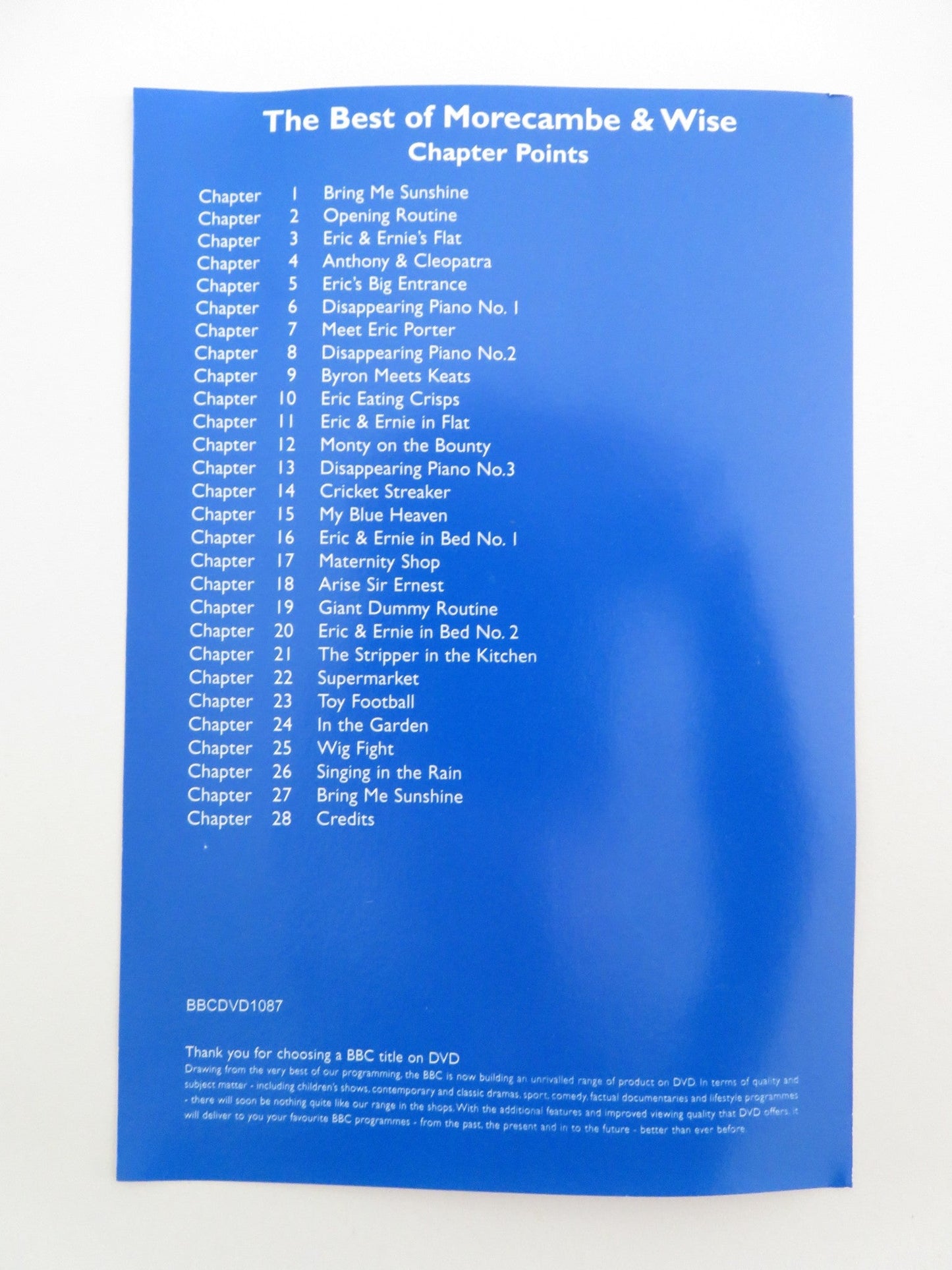 THE BEST OF MORECAMBE & WISE (DVD) ERIC MORECAMBE ERNIE WISE 2001 REGION 2+4 Movie posters