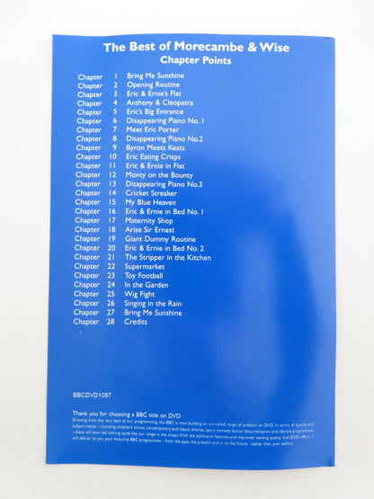 THE BEST OF MORECAMBE & WISE (DVD) ERIC MORECAMBE ERNIE WISE 2001 REGION 2+4 Movie posters