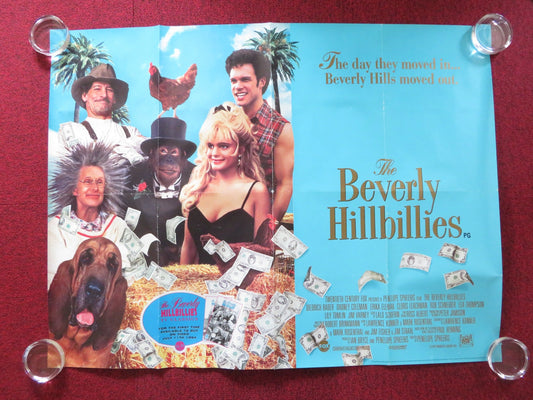 THE BEVERLY HILLBILLIES UK QUAD ROLLED POSTER JIM VARNEY ERIKA ELENIAK 1993 Rendezvous Cinema Movie posters