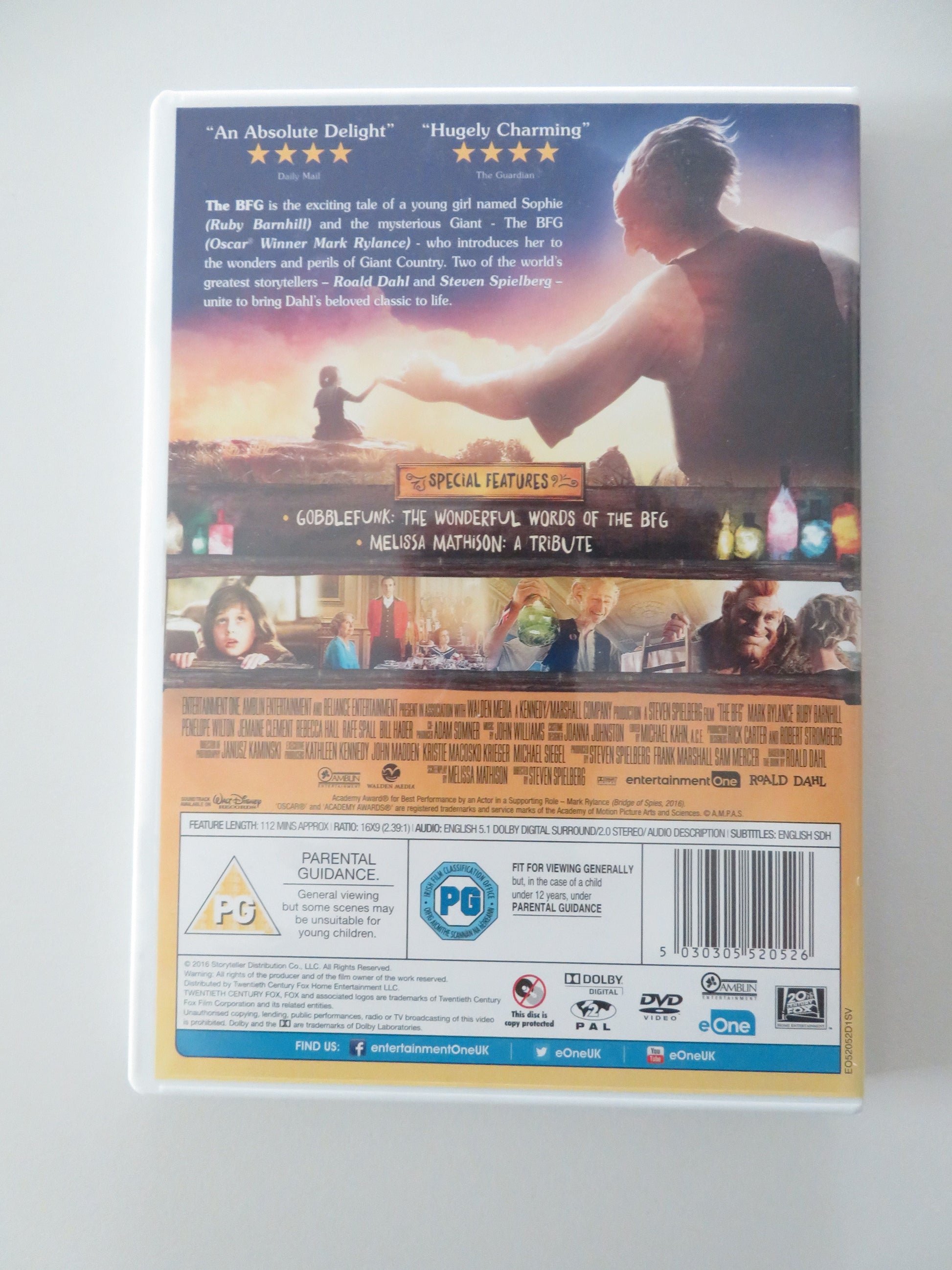 The BFG - B (DVD) Mark Rylance Ruby Barnhill Penelope Wilton 2016 Region 2 Movie posters
