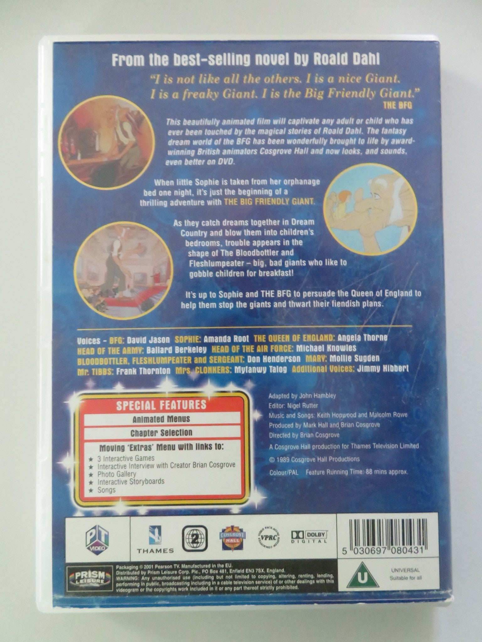 THE BFG (DVD) DAVID JASON AMANDA ROOT 1989 REGION 2 Movie posters