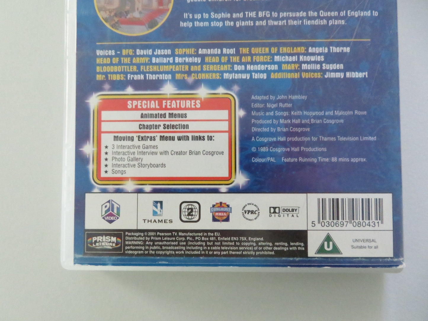 THE BFG (DVD) DAVID JASON AMANDA ROOT 1989 REGION 2 Movie posters