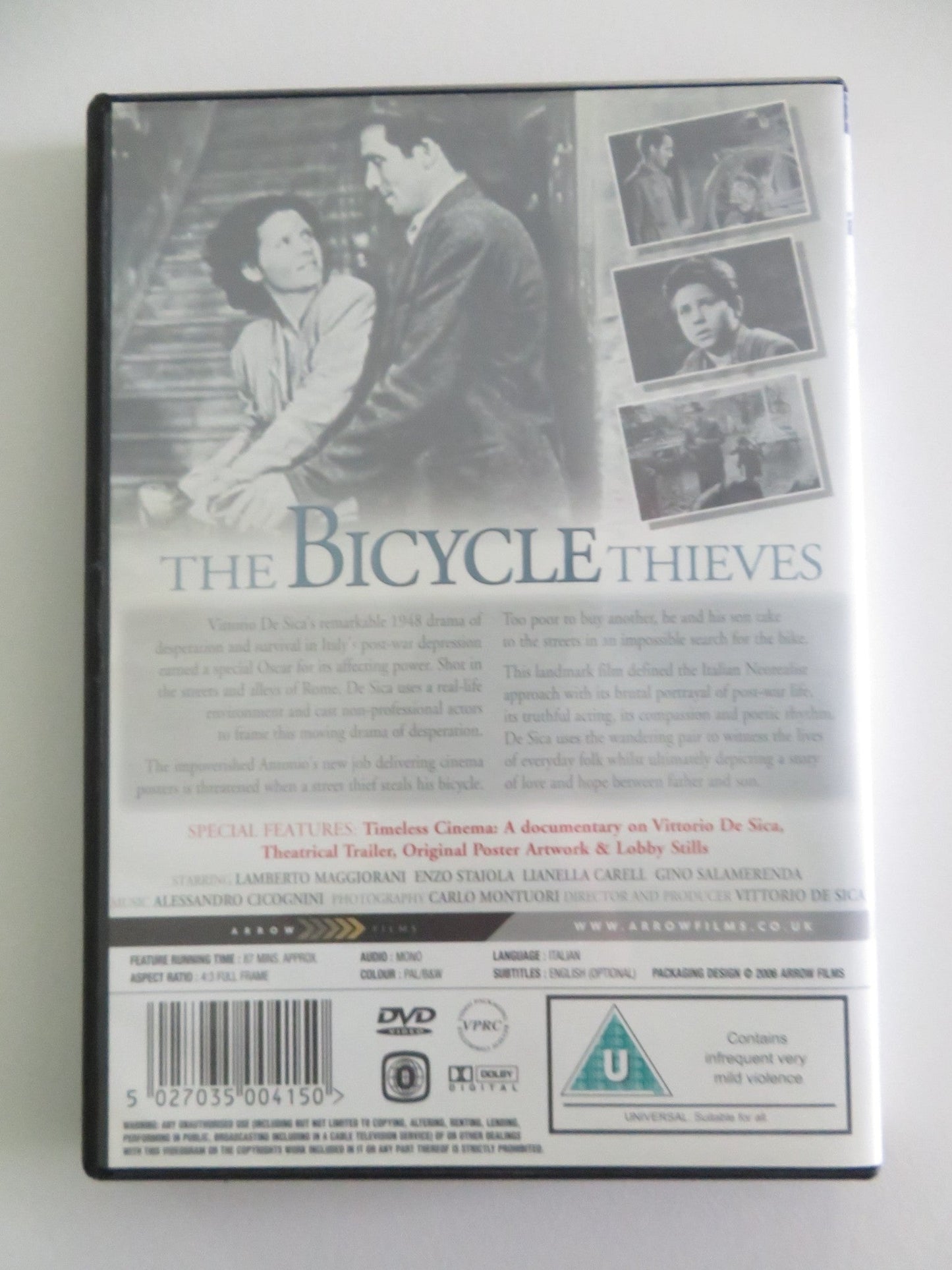 The Bicycle Thieves (DVD) Lamberto Maggiorani Enzo Staiola 1948 Region 0 Movie posters