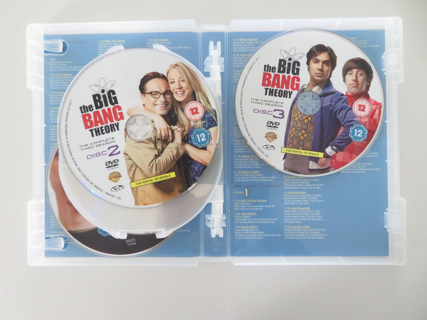 The Big Bang Theory Seasons 1-3 (DVD BoxSet) Jim Parsons Galecki 2007 Region 2 Movie posters