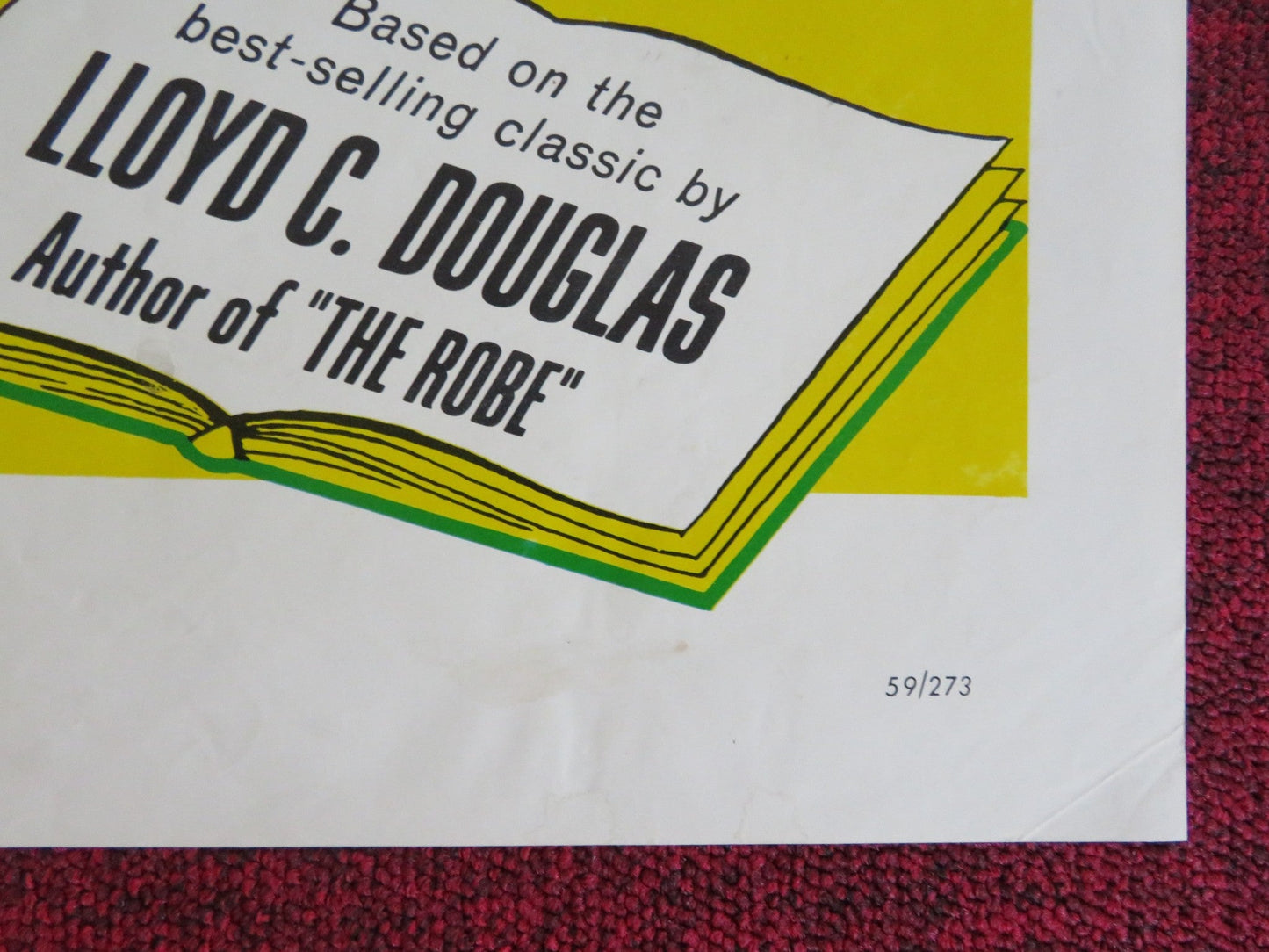 THE BIG FISHERMAN FOLDED US ONE SHEET POSTER HOWARD KEEL SUSAN KOHNER 1959 Rendezvous Cinema Movie posters