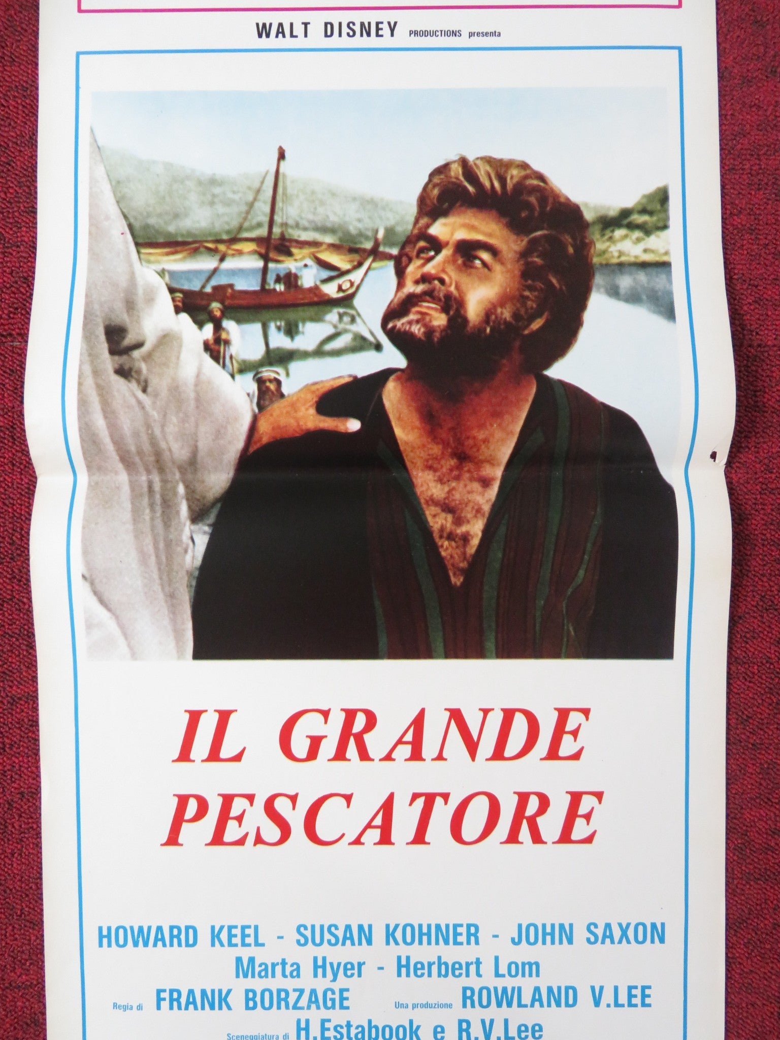 THE BIG FISHERMAN ITALIAN LOCANDINA POSTER DISNEY HOWARD KEEL SUSAN KOHNER 1960 Rendezvous Cinema Movie posters