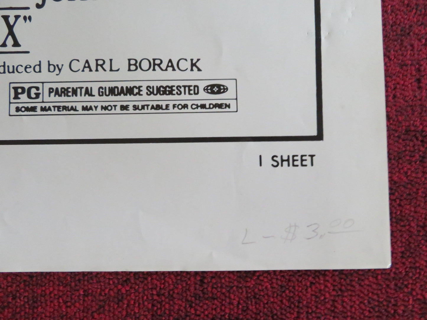 THE BIG FIX - B FOLDED US ONE SHEET POSTER RICHARD DREYFUSS SUSAN ANSPACH 1978 Rendezvous Cinema Movie posters