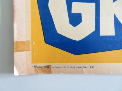 THE BIG GAMBLE - A ITALIAN FOTOBUSTA POSTER STEPHEN BOYD JULIETTE GRECO 1961 Rendezvous Cinema Movie posters