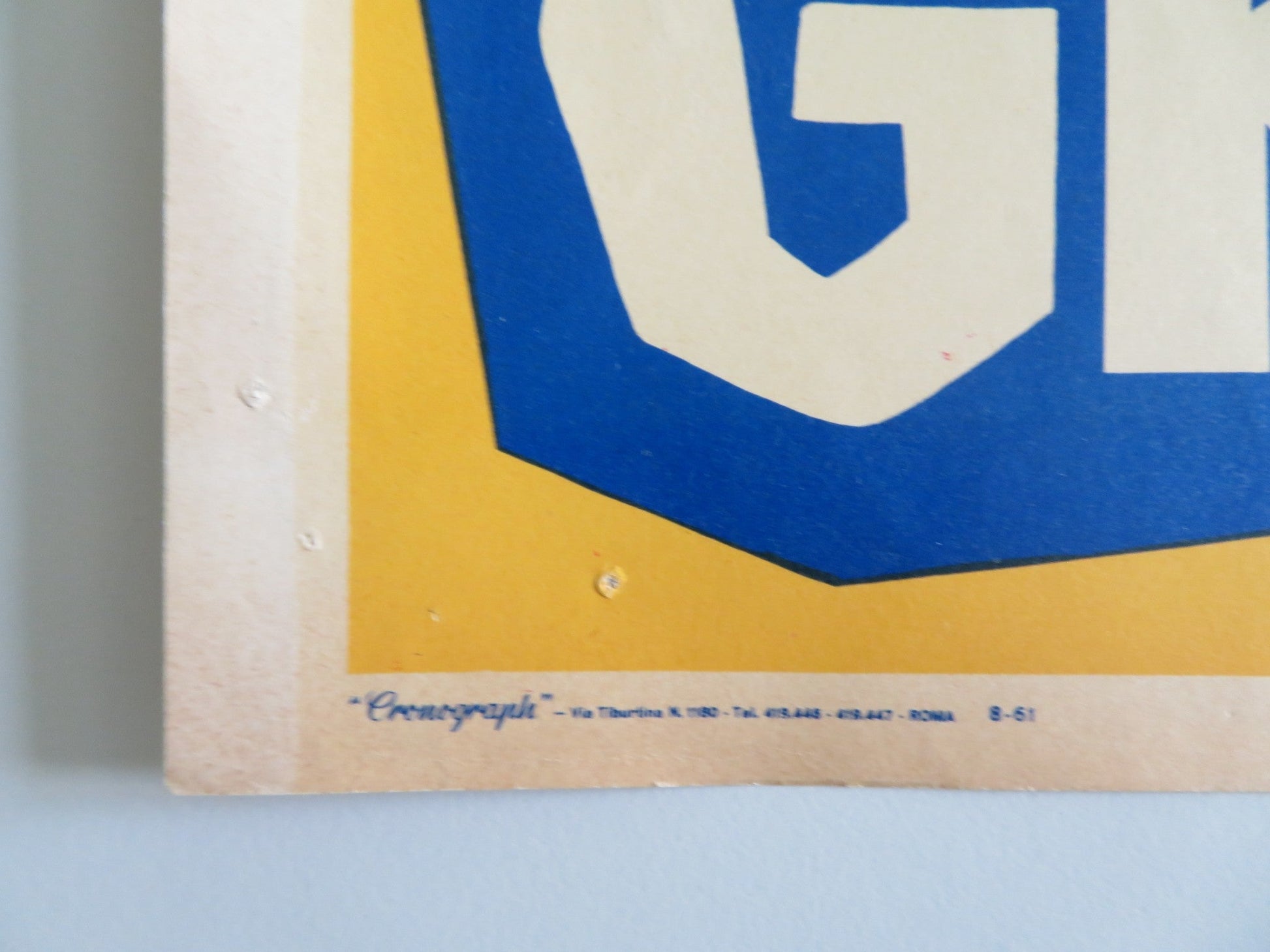 THE BIG GAMBLE - B ITALIAN FOTOBUSTA POSTER STEPHEN BOYD JULIETTE GRECO 1961 Rendezvous Cinema Movie posters