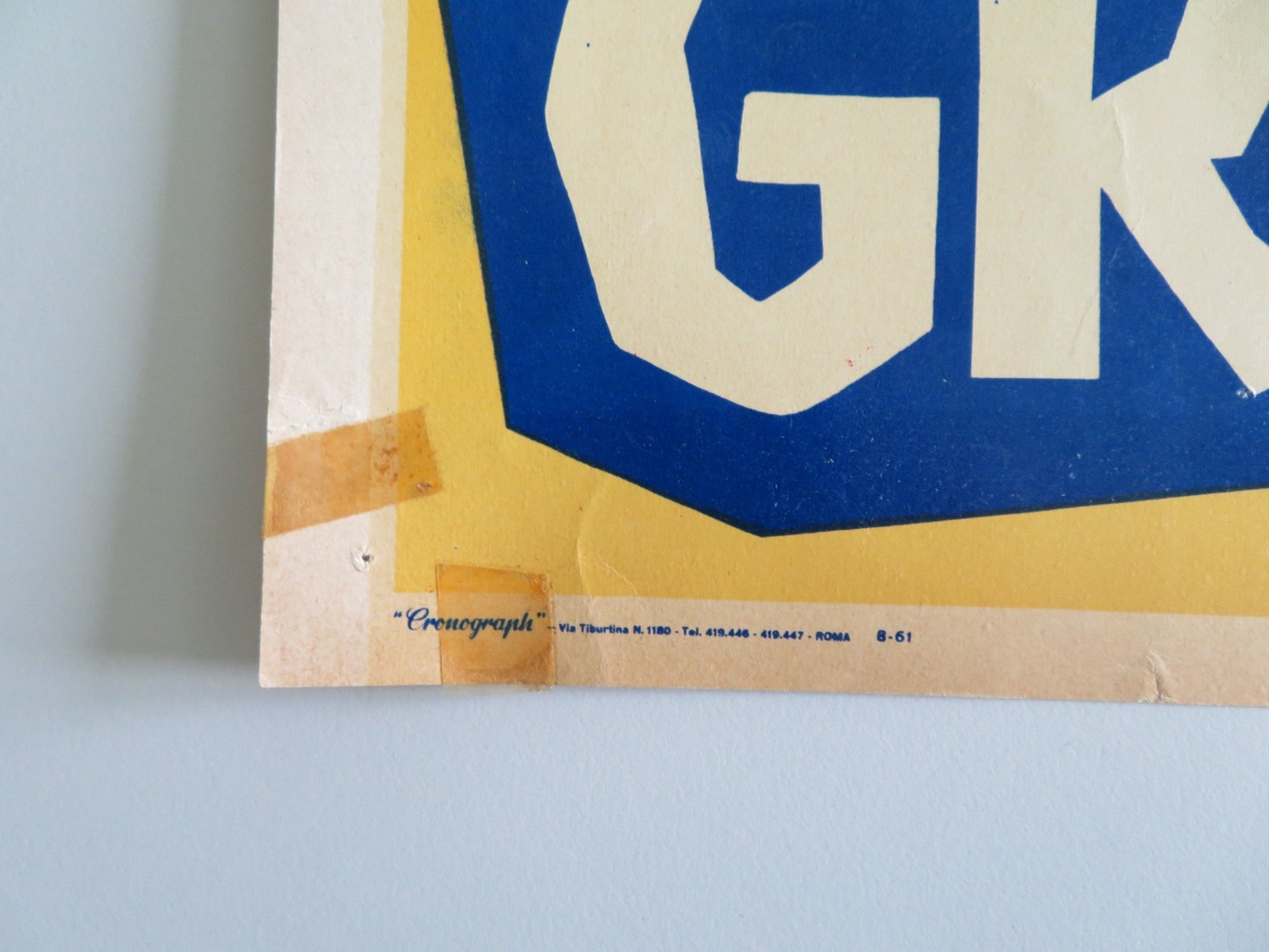 THE BIG GAMBLE - C ITALIAN FOTOBUSTA POSTER STEPHEN BOYD JULIETTE GRECO 1961 Rendezvous Cinema Movie posters