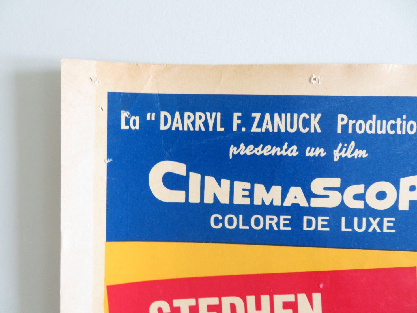 THE BIG GAMBLE - D ITALIAN FOTOBUSTA POSTER STEPHEN BOYD JULIETTE GRECO 1961 Rendezvous Cinema Movie posters