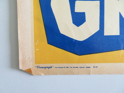 THE BIG GAMBLE - I ITALIAN FOTOBUSTA POSTER STEPHEN BOYD JULIETTE GRECO 1961 Rendezvous Cinema Movie posters