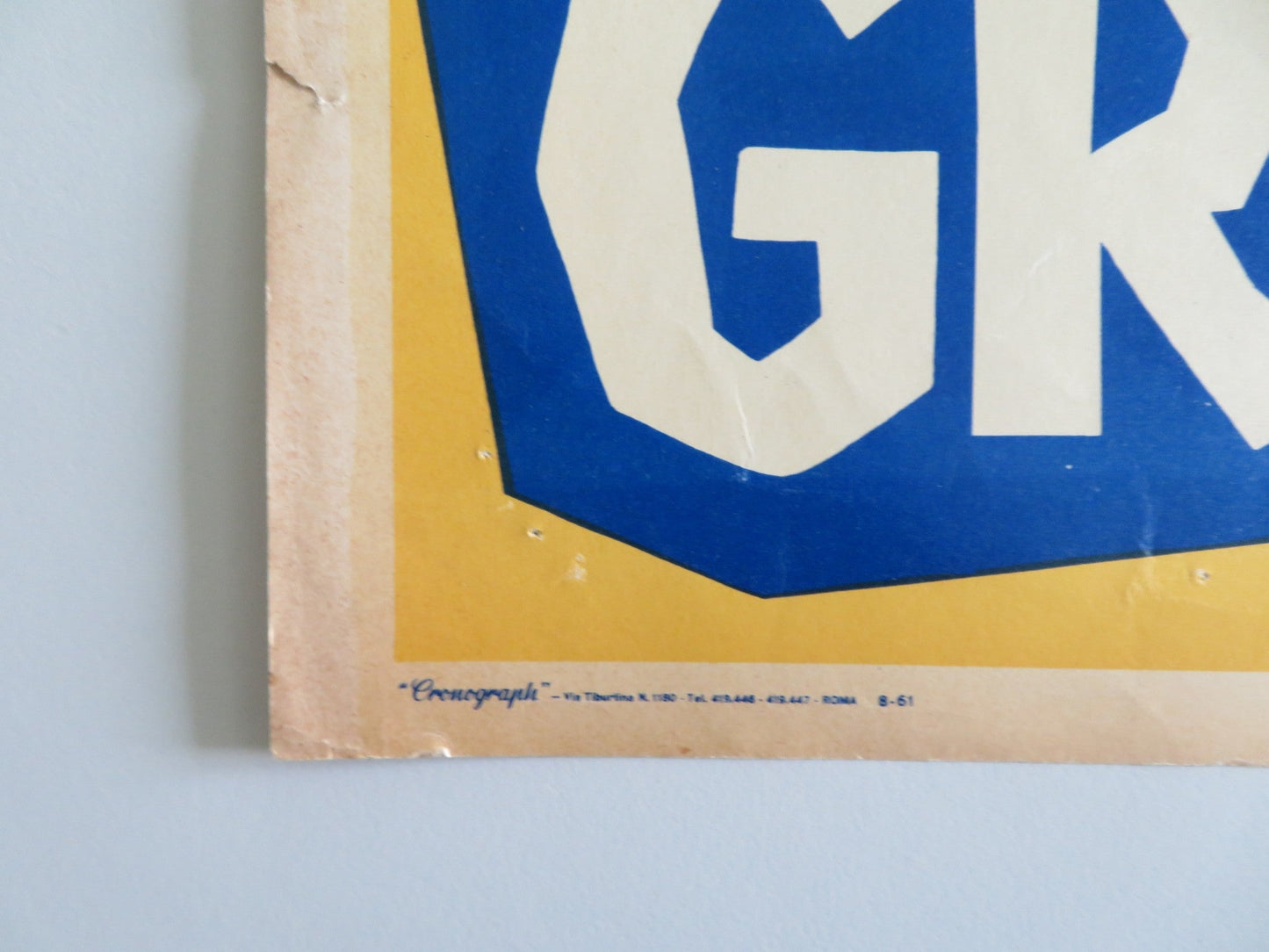 THE BIG GAMBLE - J ITALIAN FOTOBUSTA POSTER STEPHEN BOYD JULIETTE GRECO 1961 Rendezvous Cinema Movie posters