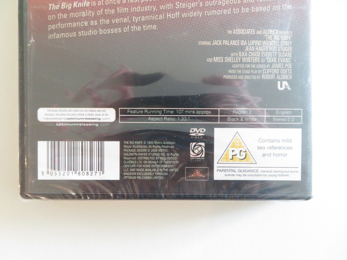 THE BIG KNIFE (DVD) JACK PALANCE IDA LUPINO 1955 REGION 2 Rendezvous Cinema Movie posters