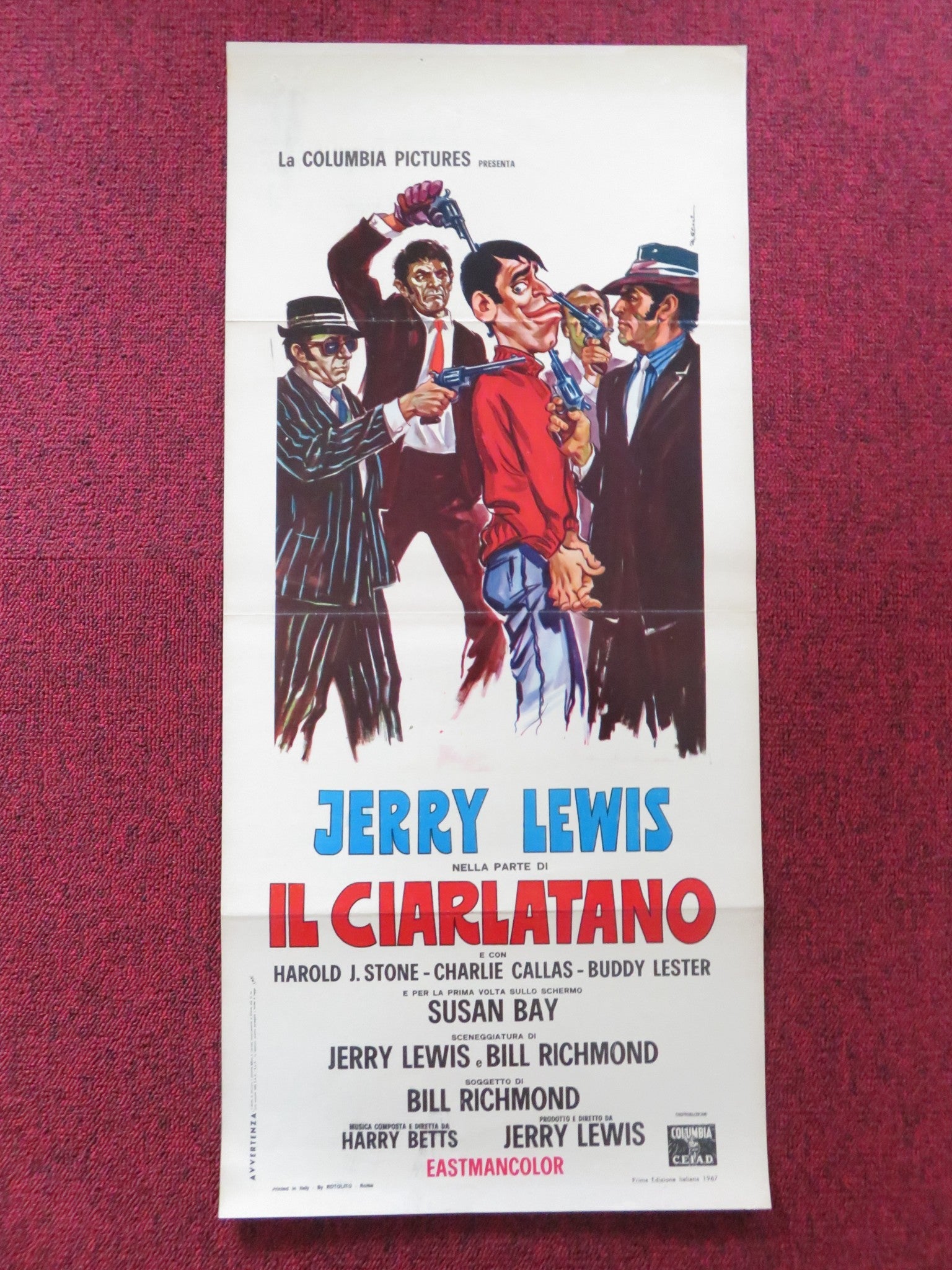 THE BIG MOUTH ITALIAN LOCANDINA POSTER JERRY LEWIS HAROLD J. STONE 1967 Rendezvous Cinema Movie posters