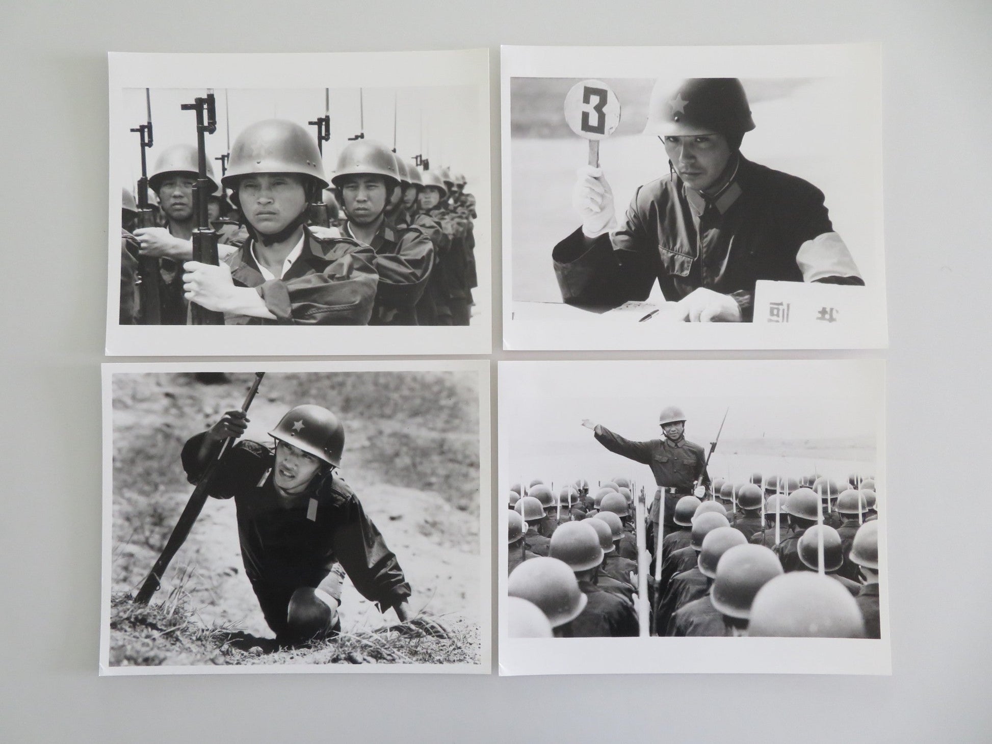 The Big Parade Movie Still Photo Lot Of 4 Qiang Guan Lu Lei 1986 Movie posters