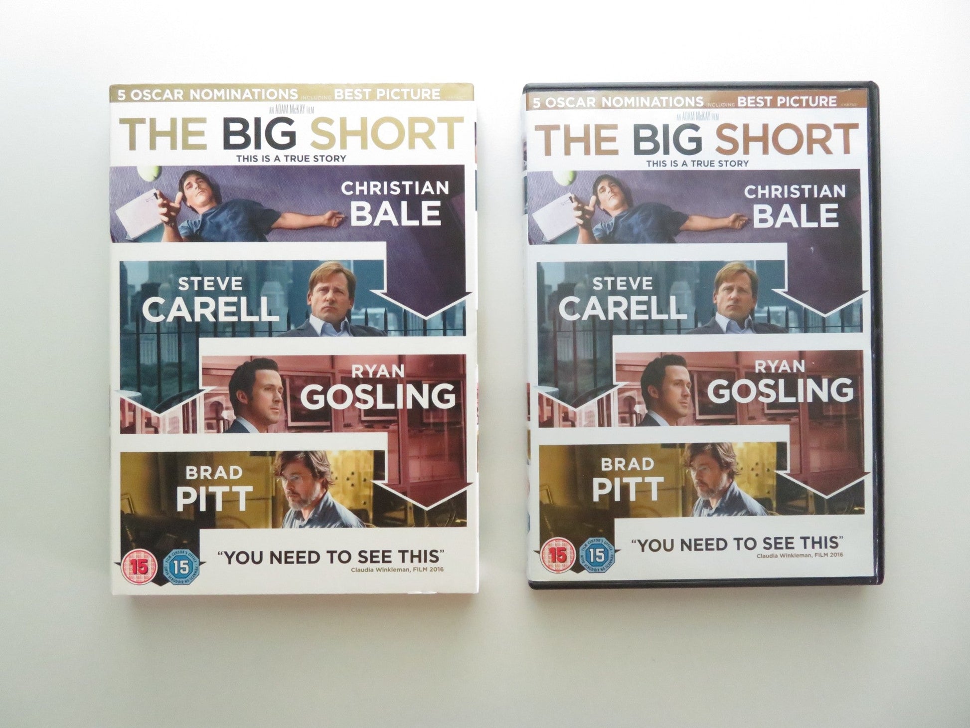 THE BIG SHORT (DVD) CHRISTIAN BALE BRAD PITT STEVE CARELL 2015 REGION 2 Movie posters