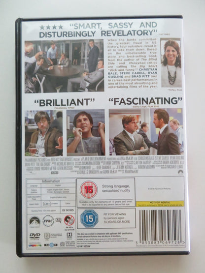 THE BIG SHORT (DVD) CHRISTIAN BALE BRAD PITT STEVE CARELL 2015 REGION 2 Movie posters
