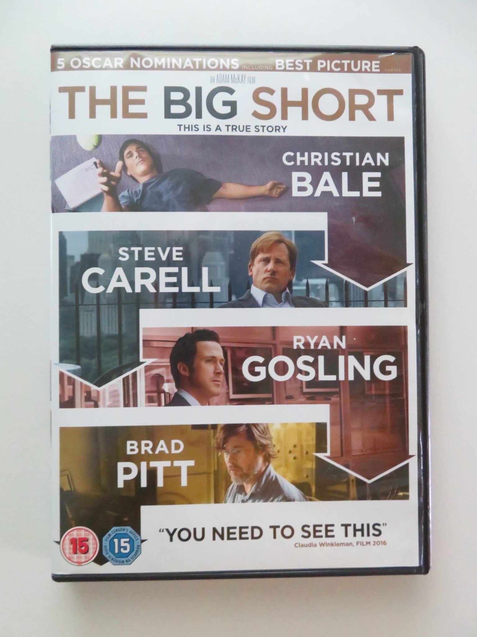 THE BIG SHORT (DVD) CHRISTIAN BALE BRAD PITT STEVE CARELL 2015 REGION 2 Movie posters
