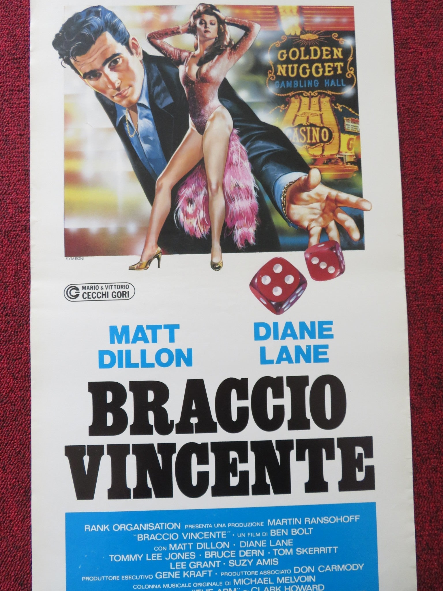 THE BIG TOWN ITALIAN LOCANDINA POSTER MATT DILLON DIANE LANE 1988 Rendezvous Cinema Movie posters