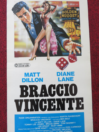 THE BIG TOWN ITALIAN LOCANDINA POSTER MATT DILLON DIANE LANE 1988 Rendezvous Cinema Movie posters