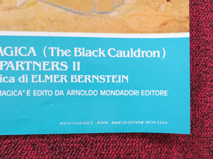 THE BLACK CAULDRON - D ITALIAN FOTOBUSTA POSTER DISNEY GRANT BARDSLEY 1985 Rendezvous Cinema Movie posters